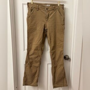 Carhartt Women's Rugged Flex Loose Fit Canvas Work Pants size 10 Reg